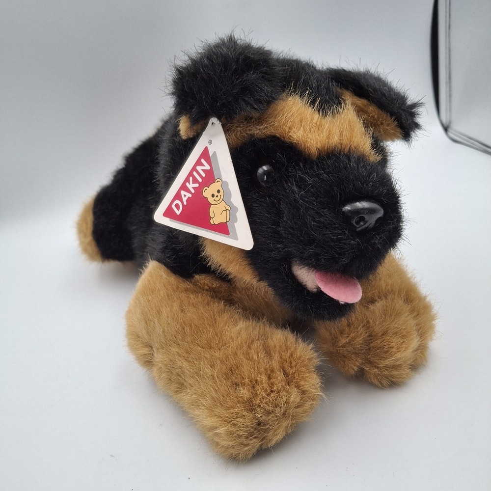 Dakin Rufus German Shepherd Puppy Dog 1993‎ Plush Realistic Stuffed Animal Soft